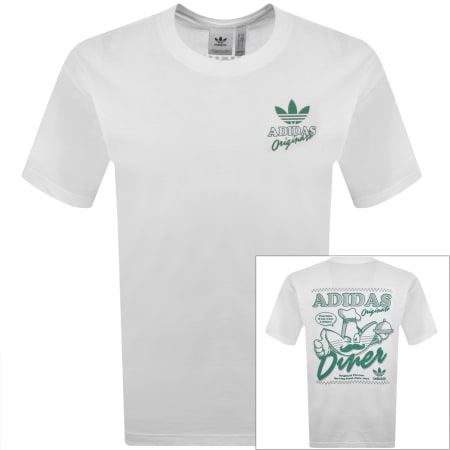 adidas Originals Diner GFX T Shirt White | Mainline Menswear ca